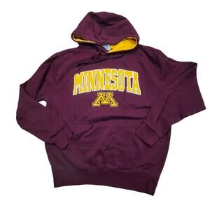 Minnesota Golden Gophers Hoodie Maroon Yellow‎ NCAA College Sweatshirt Men M